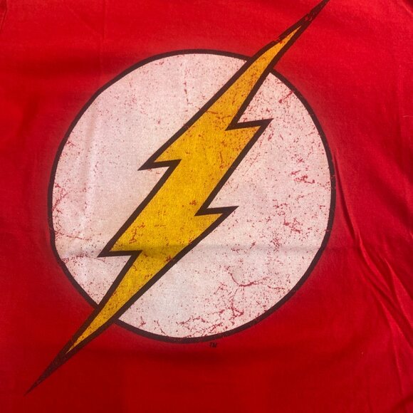 DC Comics The Flash Lightning Bolt Tees Shirt T-Shirt Boys S M 6 8 - Picture 2 of 4